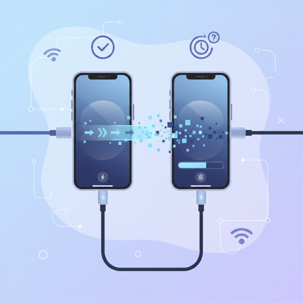 USB-Cポートの仕様差が移行速度に与える影響 のイメージ