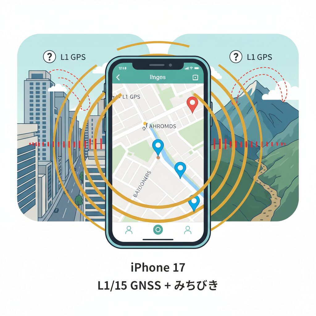 L1単一周波数GPSが抱えていた根本的な課題 のイメージ