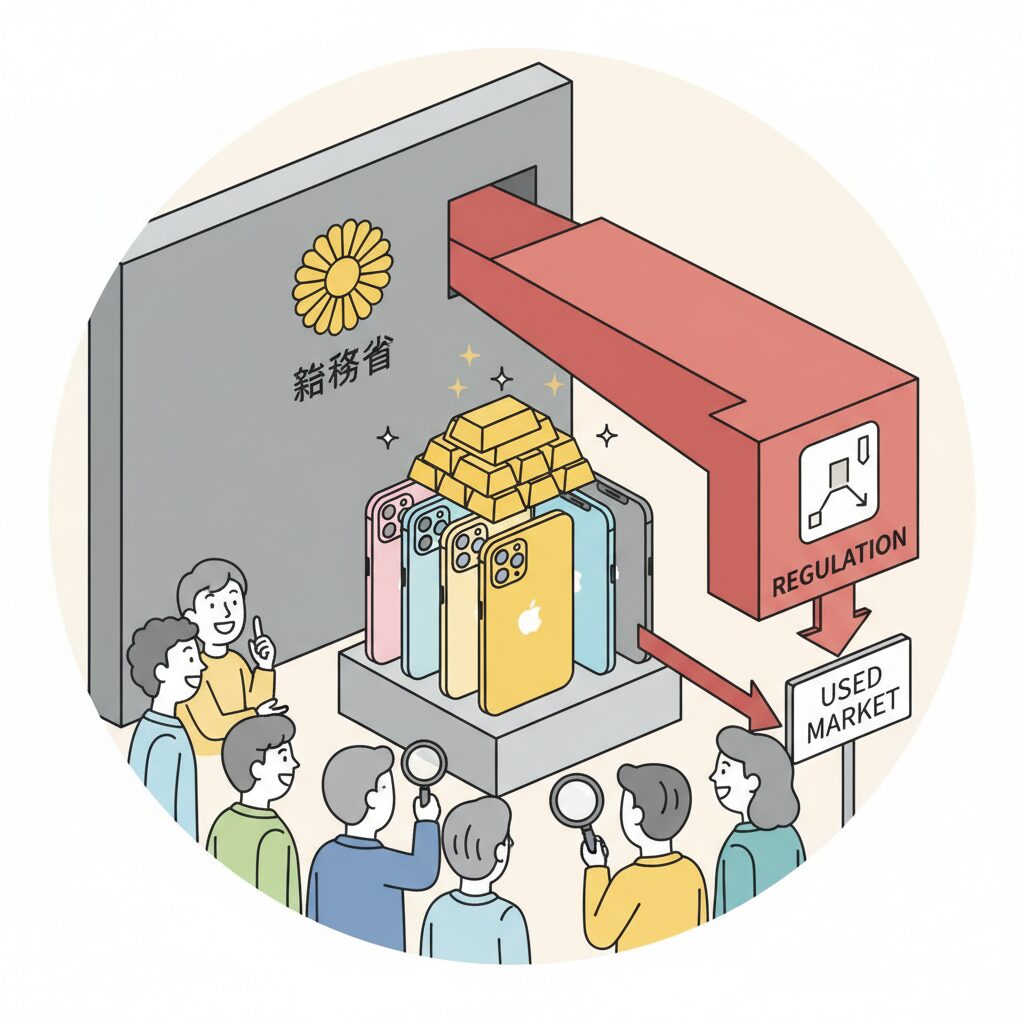 総務省の割引規制が中古市場に与えた影響 のイメージ