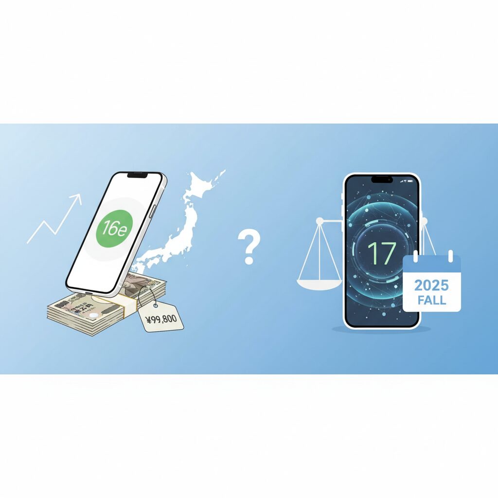 iPhone 16eの価格設定と日本市場での立ち位置 のイメージ