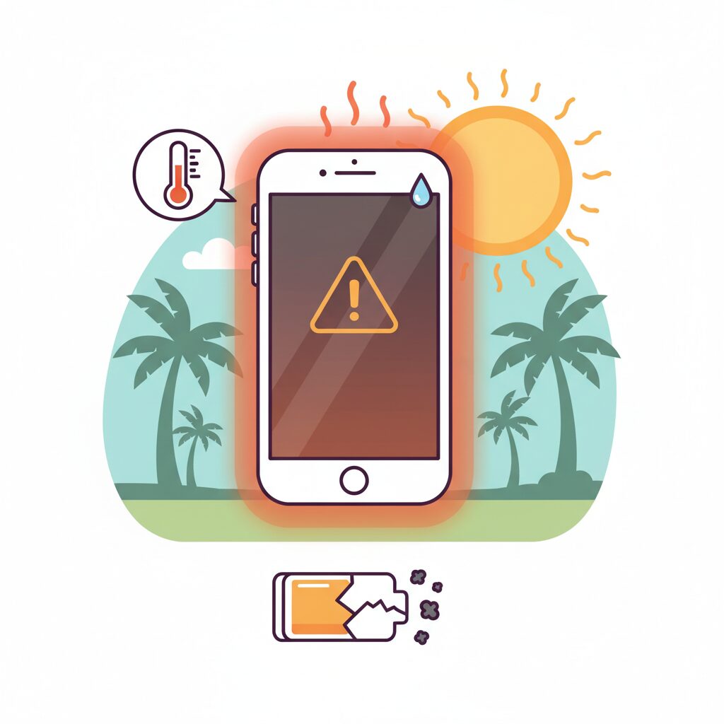 高温がバッテリーに与える深刻な影響と劣化メカニズム のイメージ