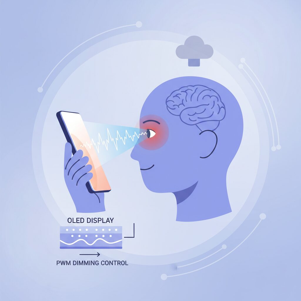 OLEDディスプレイとPWM調光の基本構造 のイメージ