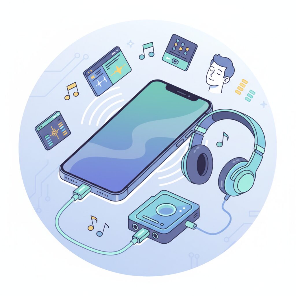 iOS Core Audioがもたらす低レイテンシーの強み のイメージ