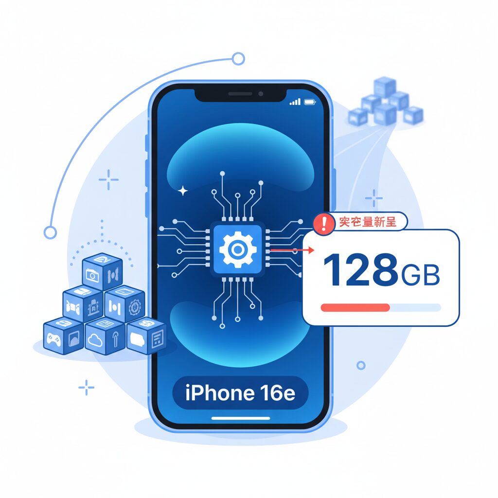 高性能チップ時代における128GBという容量の立ち位置 のイメージ