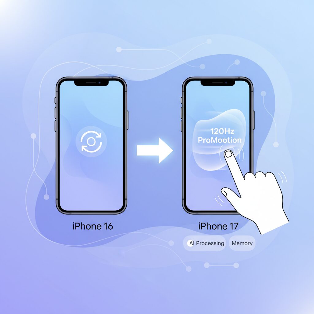 120Hz ProMotion標準化が操作体験に与える影響 のイメージ