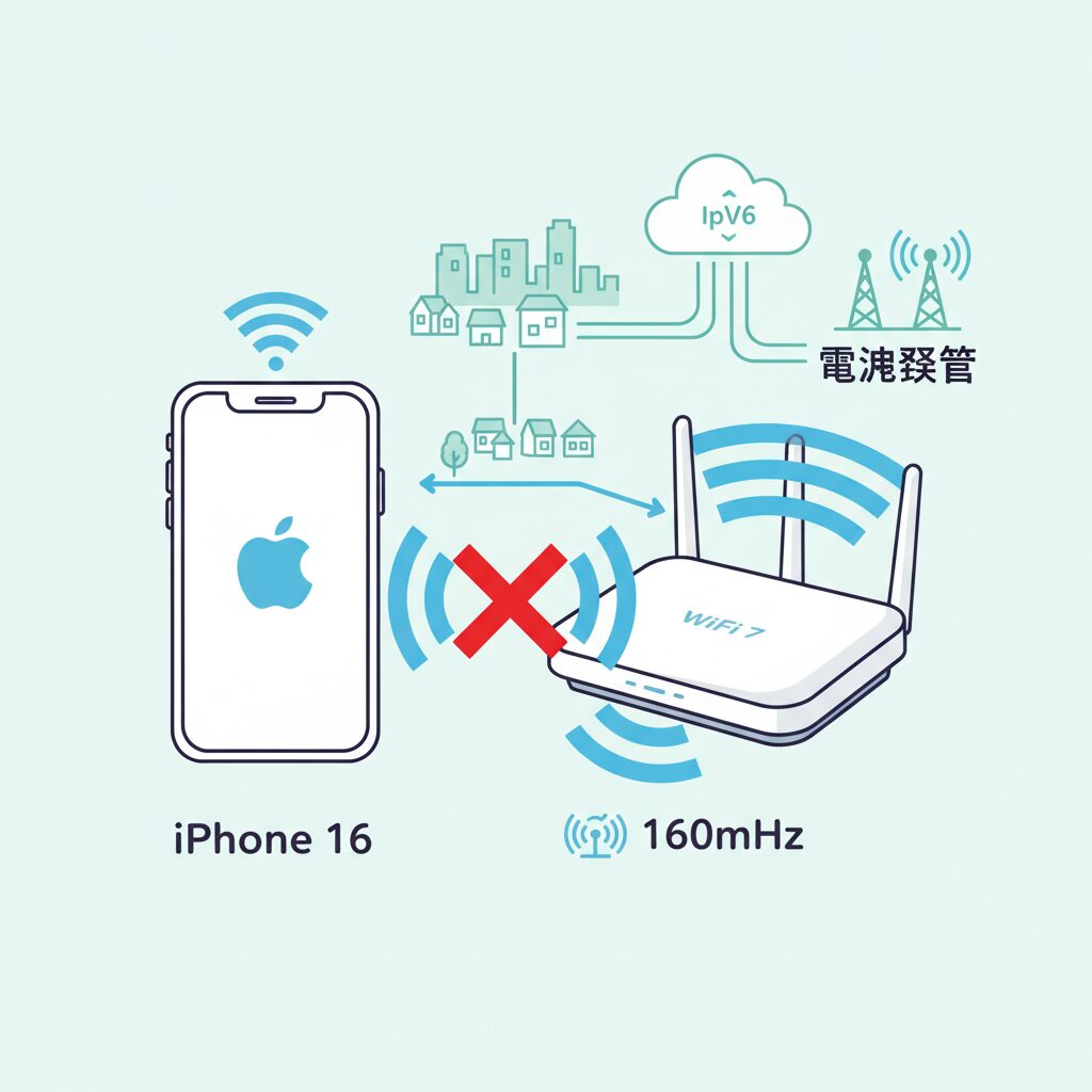 iPhone 16が320MHzに対応しない理由と160MHz制限の現実 のイメージ