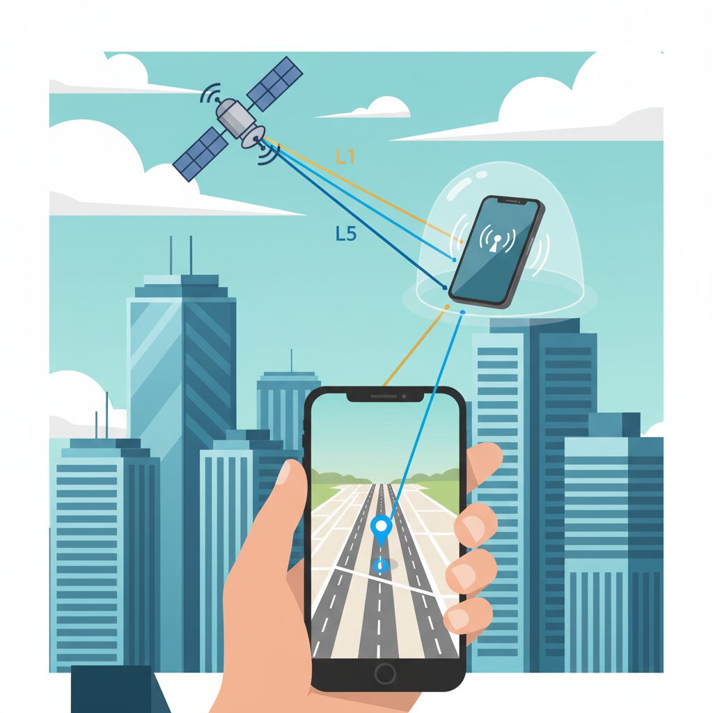 L1/L5デュアル周波数GNSSとは何か のイメージ