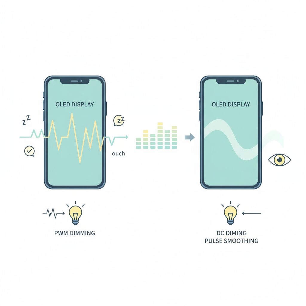 OLEDディスプレイにおける調光方式の基本 のイメージ