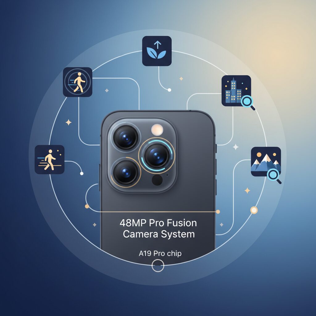 48MP Pro Fusionカメラシステムの全体像 のイメージ