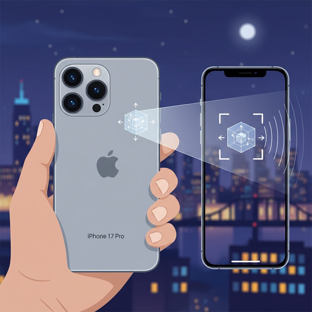 望遠撮影を支える3Dセンサーシフト手ブレ補正 のイメージ