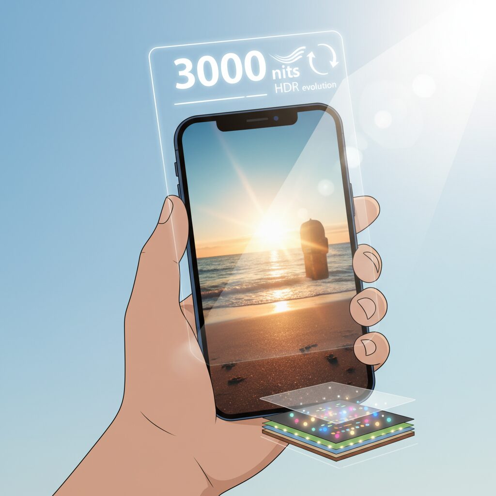 OLEDディスプレイの進化と3000ニトの意味 のイメージ