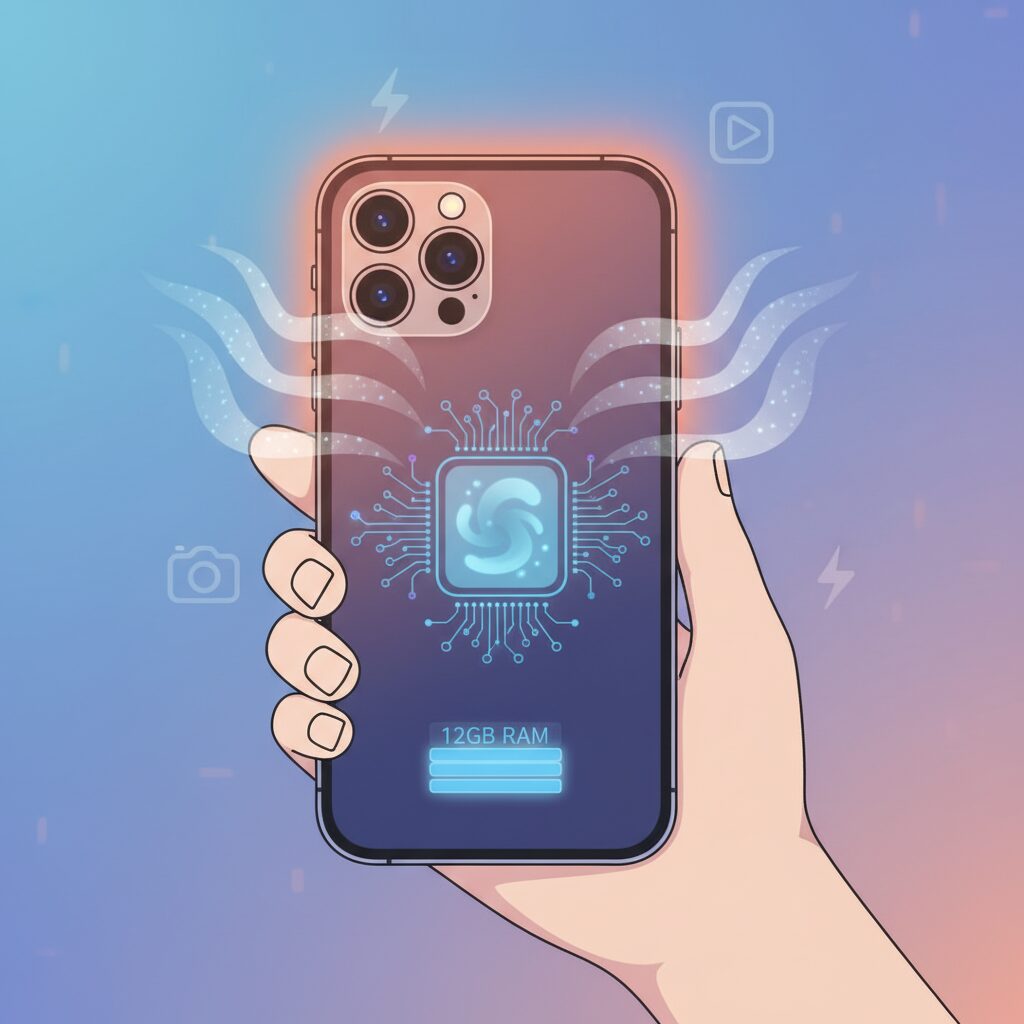 12GB RAMとオンデバイスAIが生む新たな発熱要因 のイメージ