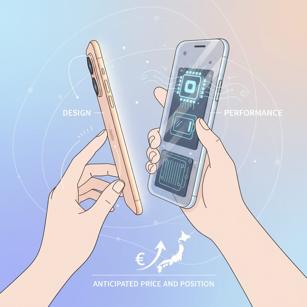 想定価格と日本市場でのポジション のイメージ