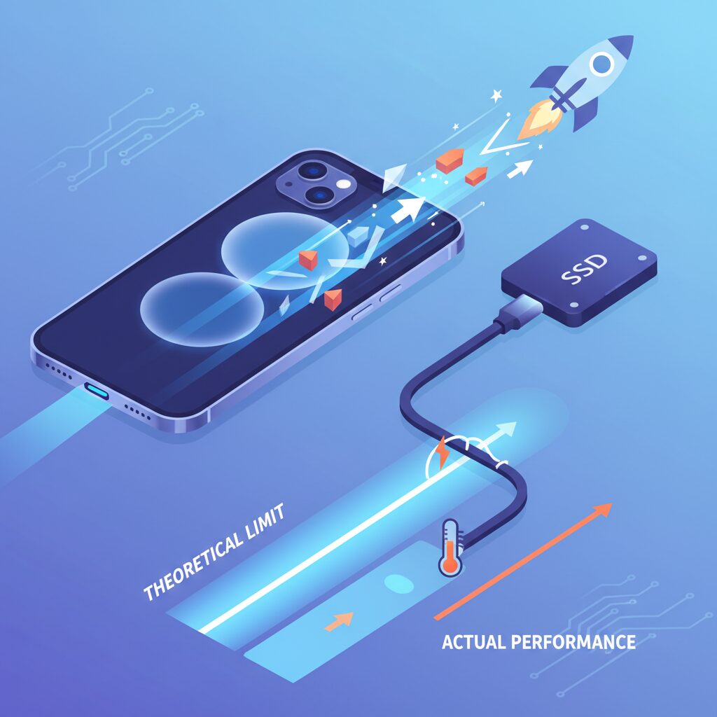 USB 3.2 Gen 2対応が意味する理論速度と限界 のイメージ