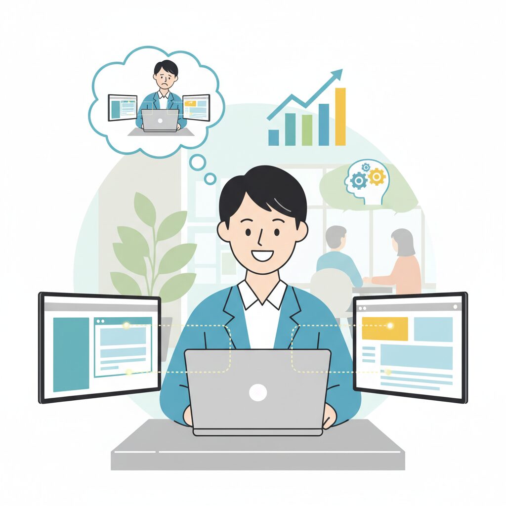 マルチディスプレイが生産性を高める科学的根拠 のイメージ