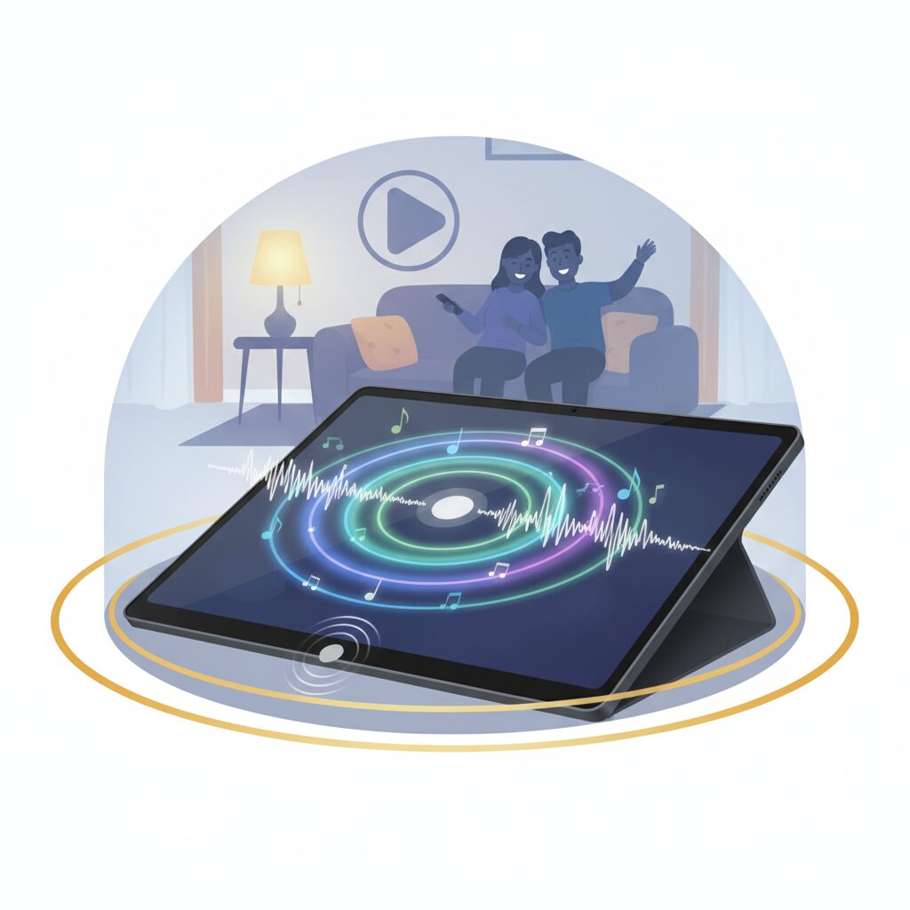 Galaxy Tab S10 Ultraが持つ筐体サイズの音響的強み のイメージ