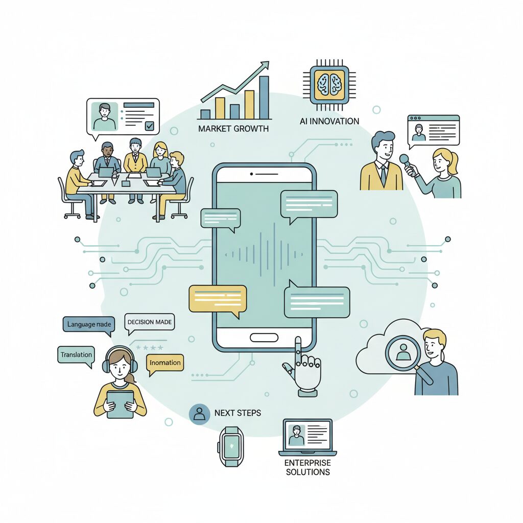 テキスト分析・音声AI市場の成長と2026年の最新トレンド のイメージ