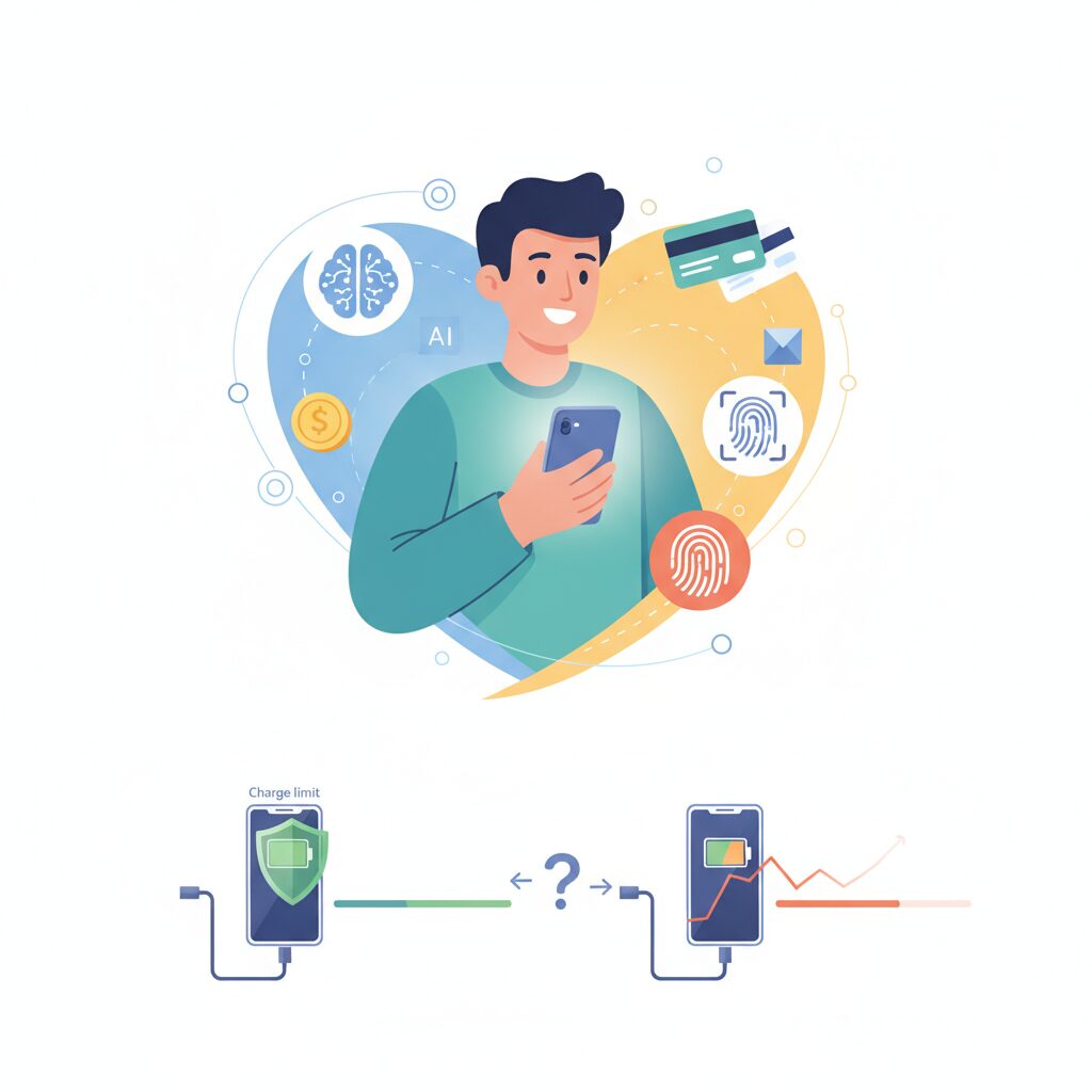 充電上限設定でバッテリー寿命はどこまで延びるのか のイメージ