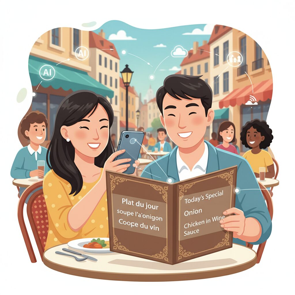 スマートフォンOSに統合された翻訳体験の進化 のイメージ