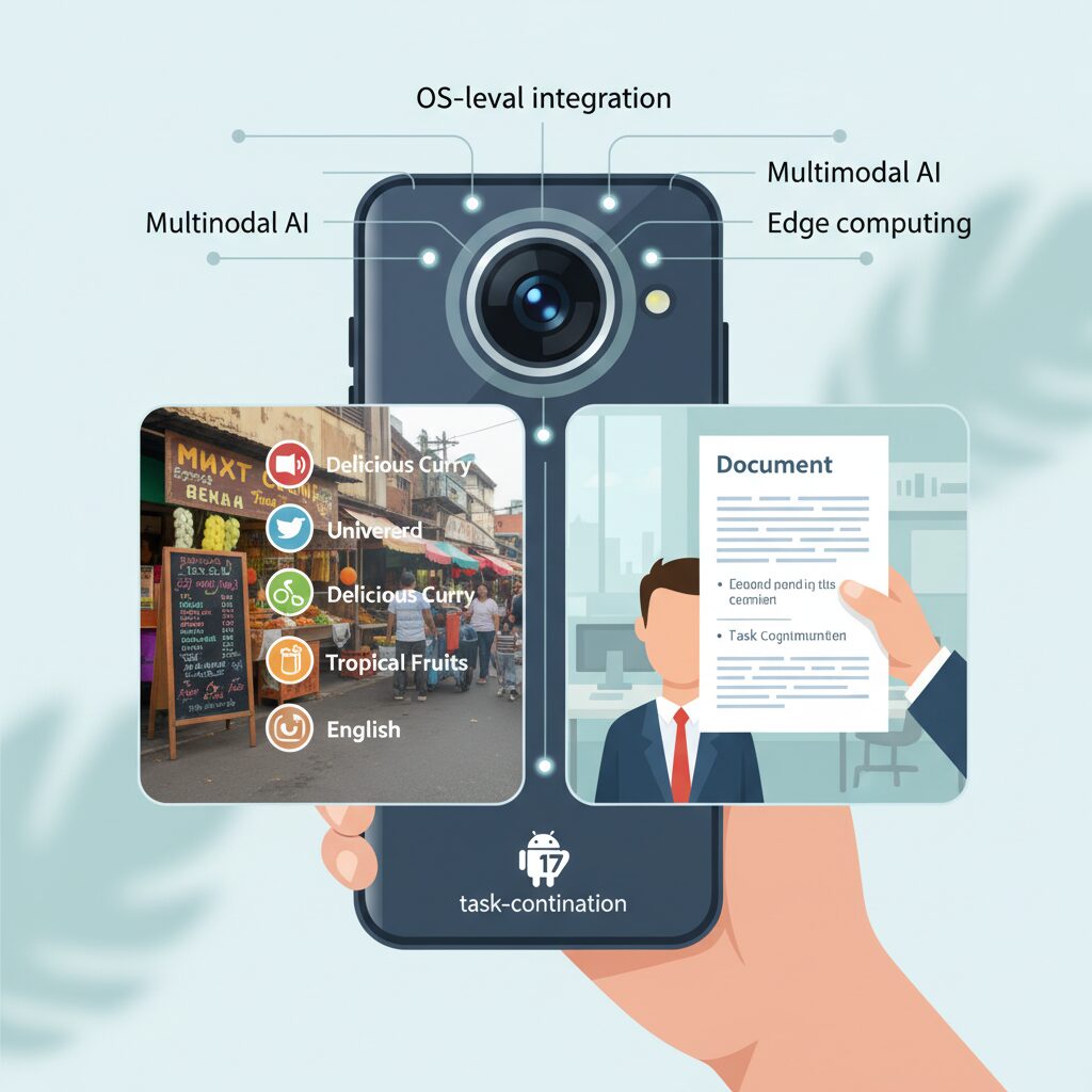 Android 17が切り開くタスク継続型カメラ翻訳 のイメージ