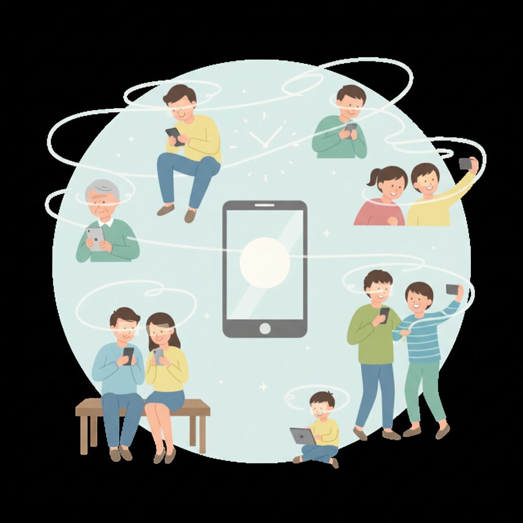 日本人のスクリーンタイム最新実態と世代別の特徴 のイメージ