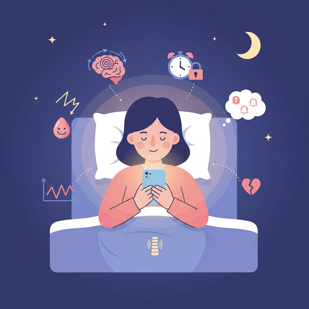 ブルーライトだけでは説明できない睡眠阻害の実態 のイメージ