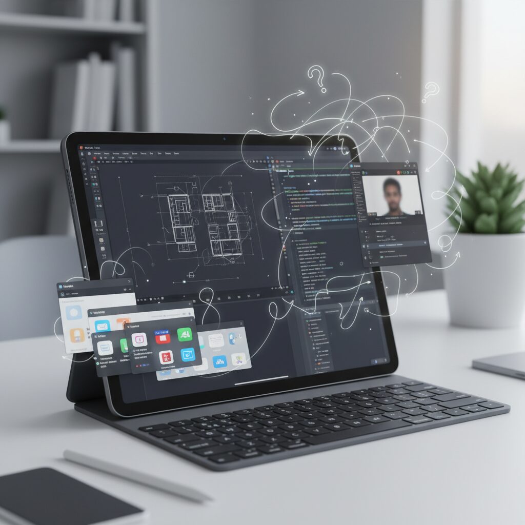 Slide Overの役割変化と『ながら作業』の現実 のイメージ