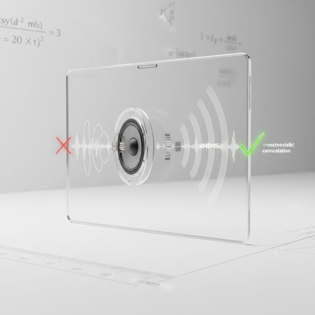薄型化と高音質は両立できるのかという物理的課題 のイメージ