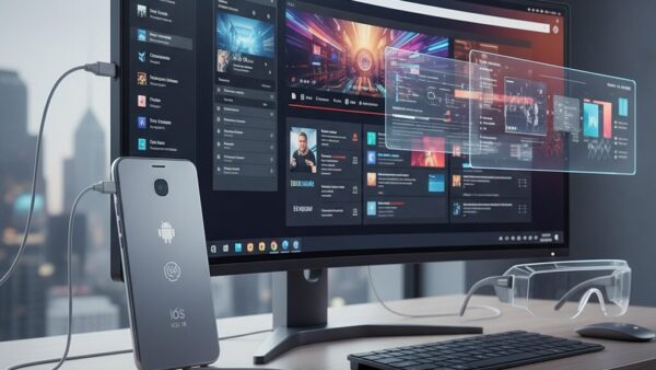 【2026年最新版】スマホをPC化する外部ディスプレイ出力の全知識｜Android 16・iOS 19・ARグラス徹底解説