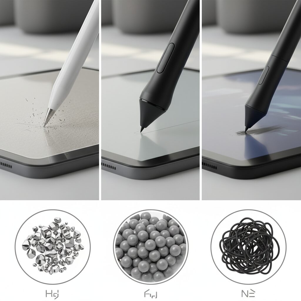 2026年主要ペン先素材の特性比較 のイメージ