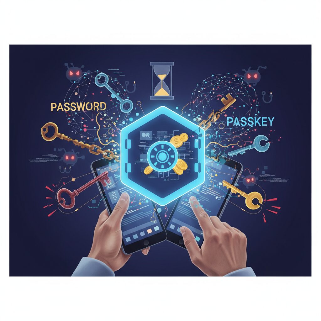 パスキー普及の現実とパスワード併存問題 のイメージ