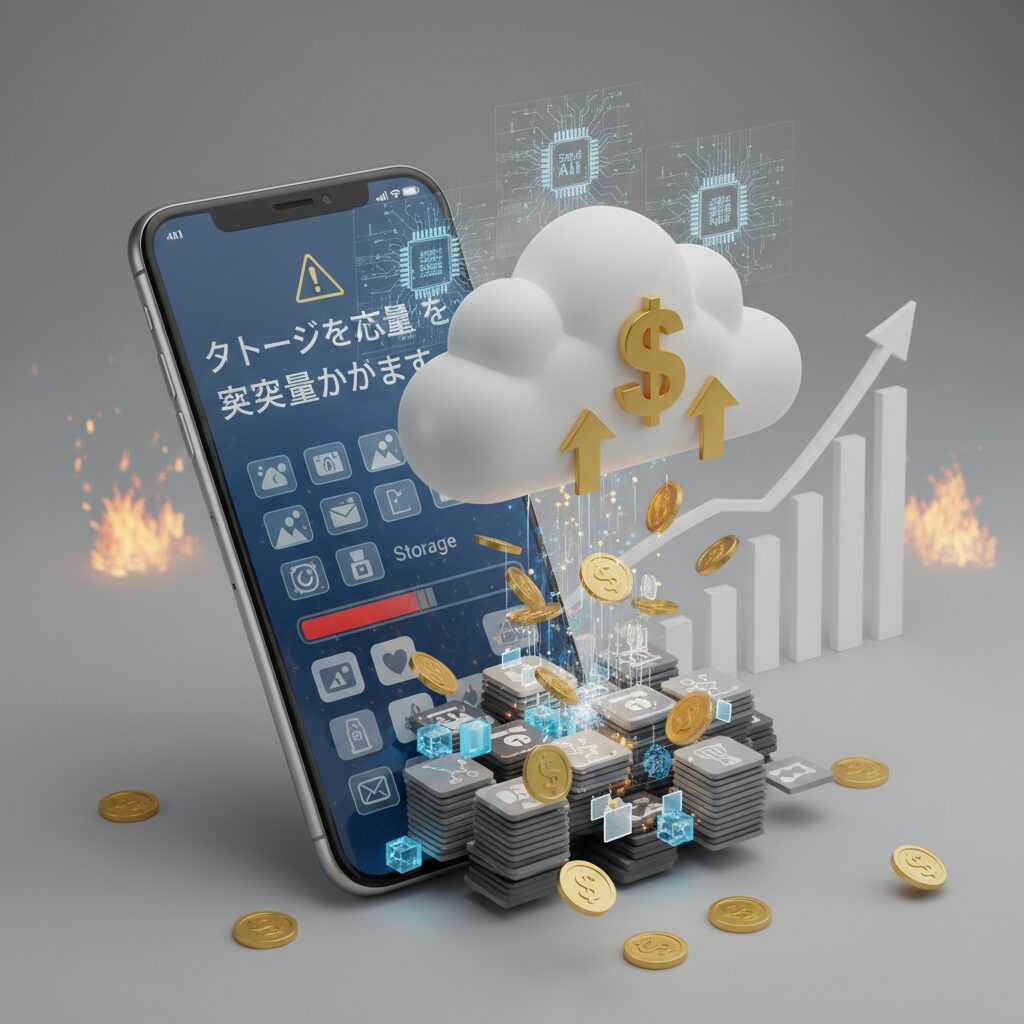 ストレージ値上げの背景にあるインフレと生成AI投資 のイメージ