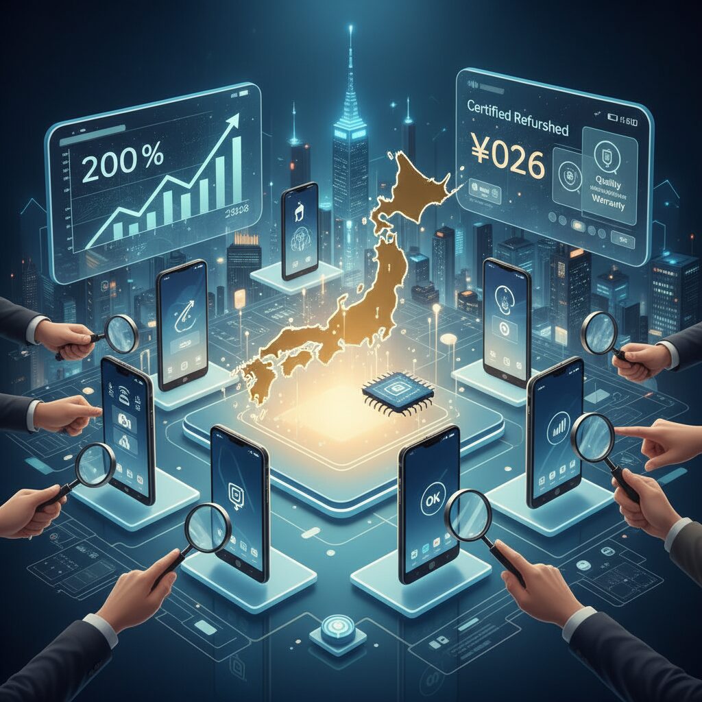 日本の中古スマホ市場が世界でも成長している理由 のイメージ