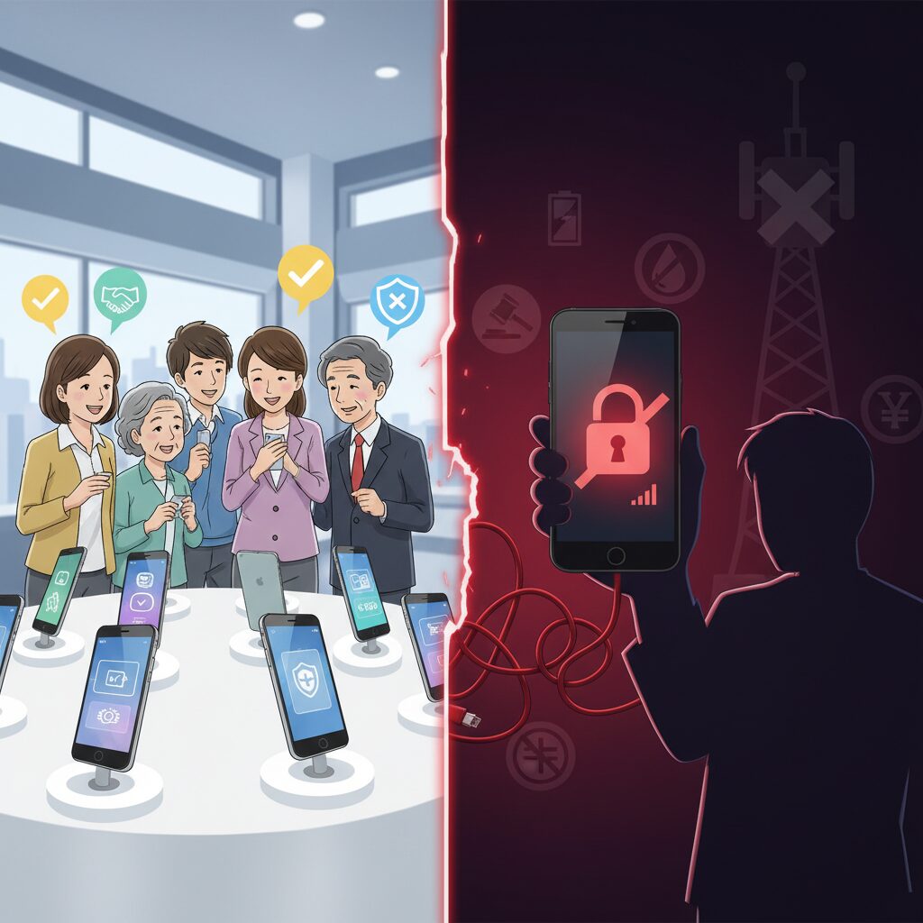 赤ロムとは何か？通信不能になる仕組みと回避策 のイメージ