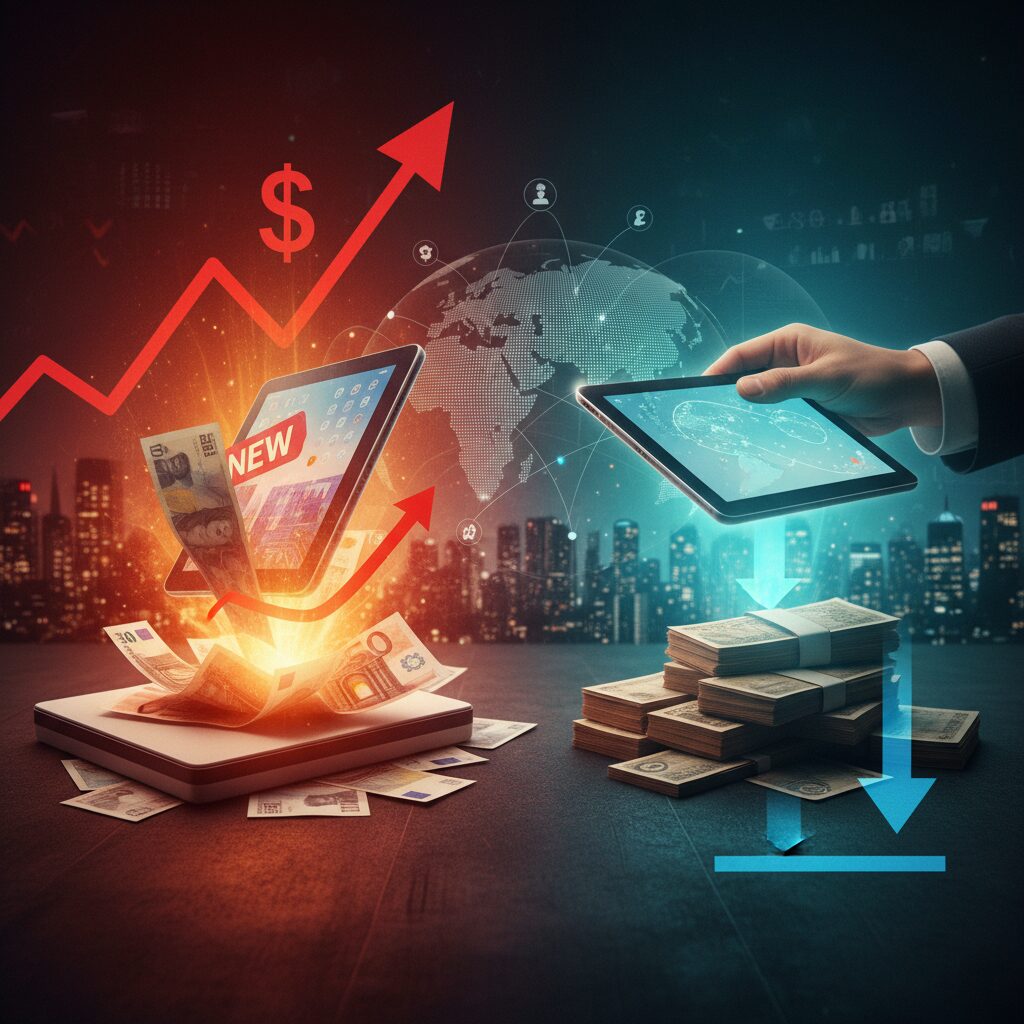 円安・インフレが新品価格と中古相場に与える影響 のイメージ