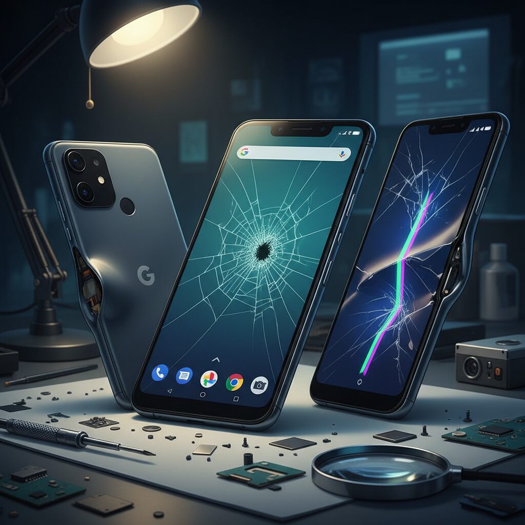 Pixel・折りたたみスマホが抱える修理リスク のイメージ