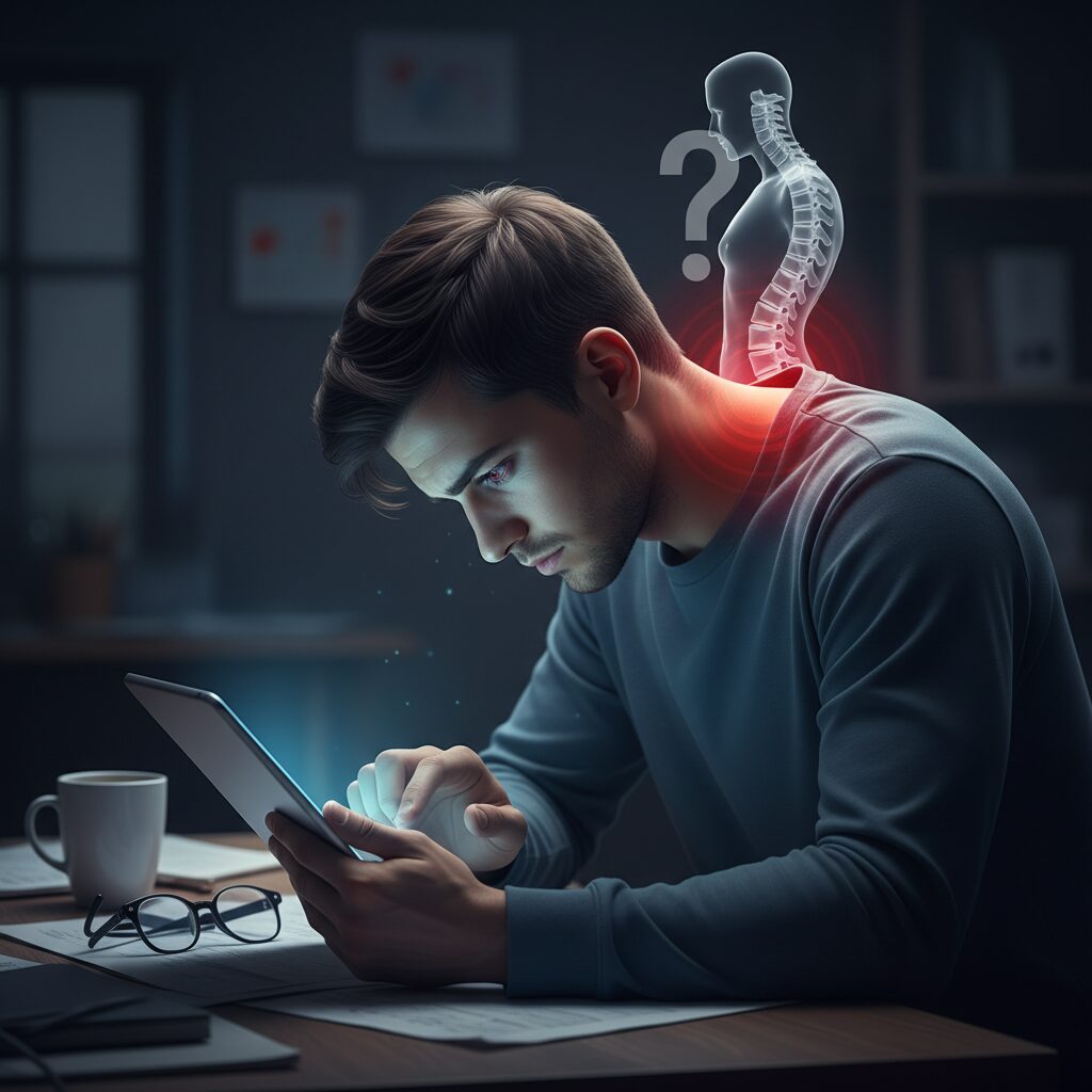 テキストネック症候群とは何か のイメージ